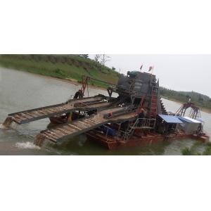 Bucket Chain Excavator Dredging Boat River Gold Panning SGS Certification