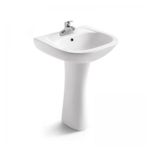 ARROW FP3601 Freestanding Pedestal Basin , Ceramic Small Bathroom Sink Pedestal