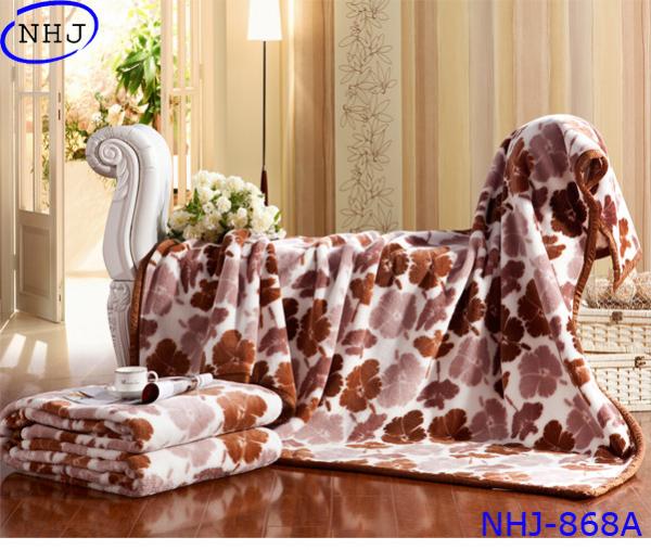 Luxury Home Use 100% Raschel Blanket Made In China
