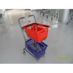 China 4 Swivel 3 Inch PVC Casters Supermarket Shopping Trolley Used In Small Shop wholesale