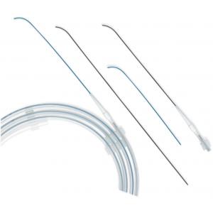 0.035" J Tip Guidewire , Nitinol Alloy Core Hydrophilic Coated Catheter