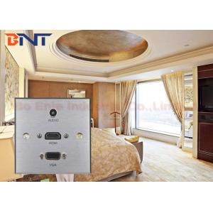 China Aluminum Alloy Wall Socket Plates 86×86MM For Five Star Hotel Guest Room wholesale