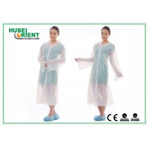 Disposable PE Nonwoven Visitor Gown Disposable Waterproof Lab Coat Lab Gown