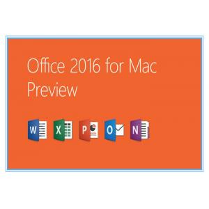 China Home and Business Microsoft Office Professional 2016 Product Key for Mac Genuine license installation supplier