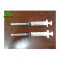 China Sterile Medical And Lab Supplies Disposable Syringe With Needle 3cc / 5cc / 10cc / 20cc on sale