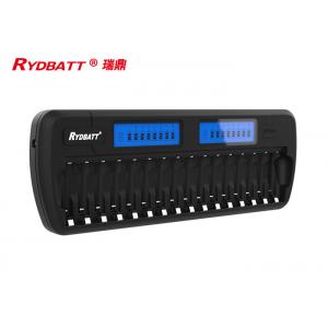 China 16 Slot Nimh Battery Charger / AA AAA Nickel Metal Hydride Battery Charger DC 12V 2A supplier