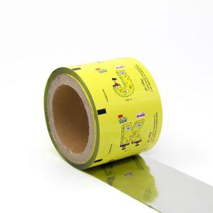 Printed Aluminum Foil Roll Film Laminated Roll Stock Film Packaging For Hot Seal