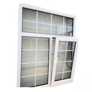 China PVC Windows Grill Design Double Glazed Glass Energy Saving Profile supplier