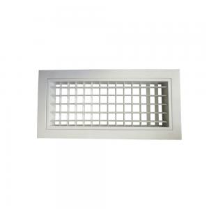China Double Deflection 0.8 1.0mm Aluminum Air Duct Grilles supplier