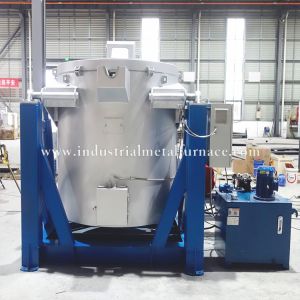 China 800kg High-Efficiency Natural Gas Industrial Aluminum Melting Furnace with Hydraulic System and 850°C Capacity wholesale