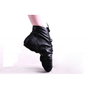 Adult and child pig leather black jazz dance boots