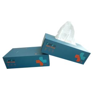 ISO Nontoxic Flat Box Facial Tissue , Biodegradable Soft Tissue Paper For Face