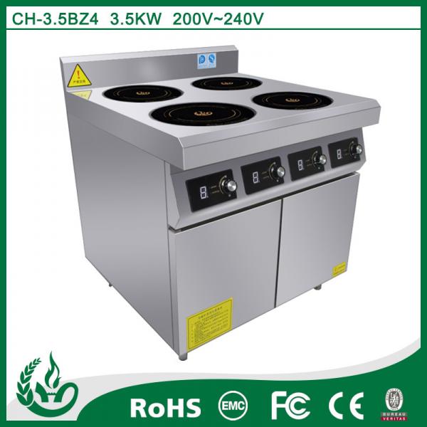 4 burner induction Cooking Range for restaurant