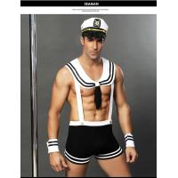 China XXL Men'S Sexy Lingeries Waist 82cm Bust 87cm Sailor Uniform Cosplay on sale