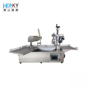 China Semi Automatic 20ml Essential Oil Filling And Capping Machine With High Precision Ceramic Pump supplier