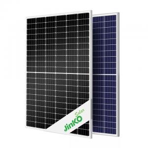 China 460w Polycrystalline Solar Panel Panouri Photovoltaic 30mm Half Cell Jinko Poly Solar Panels supplier