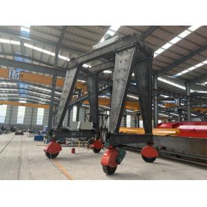 100T Rubber Tyre Mounted Gantry Crane With ISO CE SGS Certification