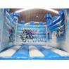 China Frozen Theme Inflatable Bounce House With Slide Environmental Friendly wholesale
