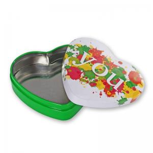 Decorative Metal Tins with Lids Luxury Heart Shaped Metal Box Small Tin Cans for Sale