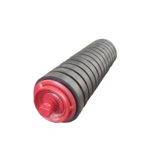 China Steel Conveyor Roller for Mining Red or Black and Bearing Model 204205305306308000 supplier