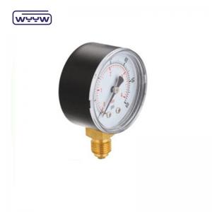 China WYYW pressure gauge price bottom connection 2 50mm plastic case air pressure gauge lpg gas manometer supplier