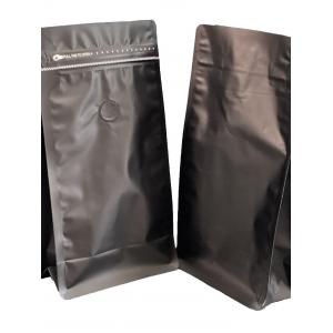 Customized Waterproof Ziplock Quad Pouch For Coffee Packaging Food Grade