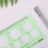 China Multi-template Circle Drawing Ruler High Clarity PS Various Sizes Efficient Drafting Tool wholesale