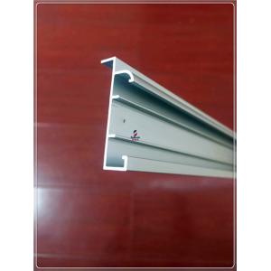 China Anodized Silvery Window Aluminum Profile Extrusion Curtain Frames For 6063 T5/T6 supplier