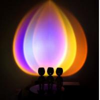 China USB Charging Robot Sunset Projection Light Living Room Wall Decor on sale