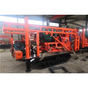 China Diesel Hydraulic Geological Drilling Rig Machine / Crawler Mounted Core Drilling Rig supplier