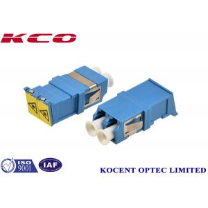 China Auto Shutter Fiber Optic Cable Adapter 9/125 Single Mode LC/UPC Duplex Plastic Material supplier