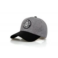 China Grey Black Cotton Twill Baseball Cap , 3D Embroidery Logo Golf Minor League Baseball Hats on sale
