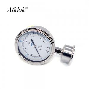 China 63mm Stainless Steel Sanitary Psi Pressure Gauge Price supplier