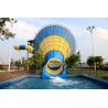 China Big Fiberglass Tornado Water Slide For Adults , 14.6m Platform Height wholesale