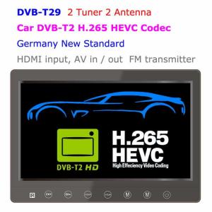 DVB-T29 9 inch portable DVB-T2 LCD TV monitor 2017 HD FTA Freenet H265 HEVC Codec