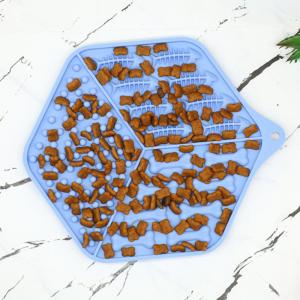 Newest Low MOQ Silicone Pet bowl Slow Feeder Dog Food Plate