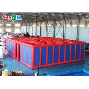 China 9m 27ft  Inflatable Sports Games Outdoor Obstacle Course Blow Up Maze Inflatable Games For Kids supplier