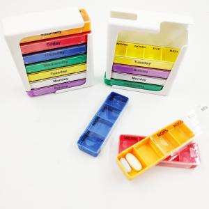 28 4 5 Pill Box Organizer 4 Times A Day Stackable AM PM Tablet Holder For Vitamin