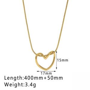 Waterdrop Jewelry Pendant Necklace Stainless Steel Heart Luxury Chain Necklace