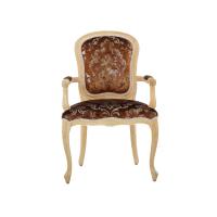 China Luxury Antique Hotel Furniture Dining Room Chairs With Customized Fabric on sale