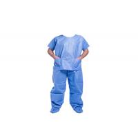 China SMS Medical Scrub Suits , Light  Green Pink Scrubs Healthcare Uniforms with Short Cuff on sale