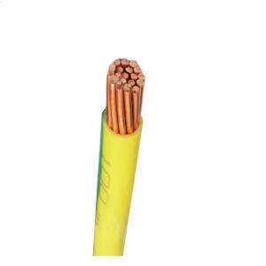 Yellow Green 450/700V PVC Insulated Electric Wire CU Earth Grounding Cable