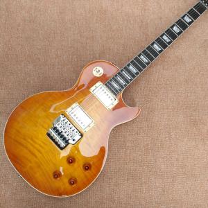 New high quality Standard LP 1959 R9 electric guitar, Quilte Maple top tremolo bridge Rosewood Electric guitar, free shi