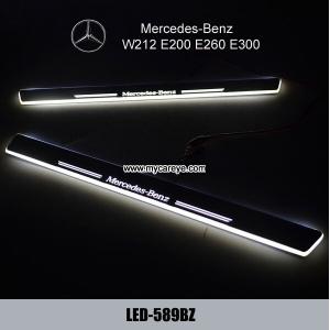Mercedes-Benz W212 E200 E260 E300L custom car door Welcome Pedal LED Light