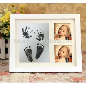 Newborn набор глины следа ноги Handprint младенца сувенира младенца со штемпельной подушкой