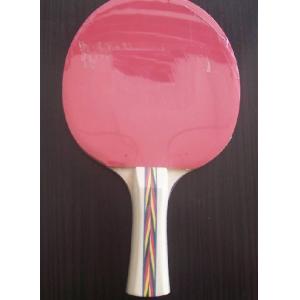 China Sports Equipment Table Tennis Paddles Linden Plywood With Long Coloured Handle supplier