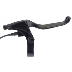 Black Electric Bike Spares Alloy Brake Lever Rubber Grip Mechanical Switch