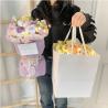China 子供の日 プレゼント ポータブル シミュレーション ブーケット バッグ 編み物 プラッシュ ローズ プフ 花 多色 wholesale