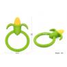 China Food Safety , BPA Free , Corn Shape , Silicone Baby Teether wholesale