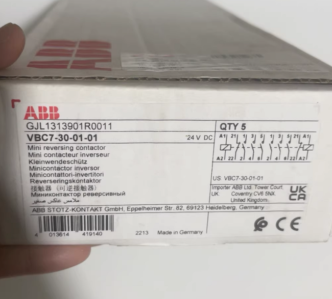 China VBC7-30-01 ABB Vacuum contactor Medium-voltage power distribution systems industrial applications wholesale